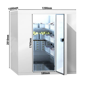 Komora mroźnicza - 1200x1500mm - 2,2m³ - włącznie z kurtyną lamelową - Prime Gastro
