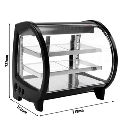 Stołowa witryna chłodnicza – 188 litrów – 718 mm – z 2 półkami – oświetlenie LED