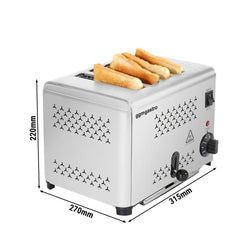 Toster – 1,8 kW – na 4 kromki