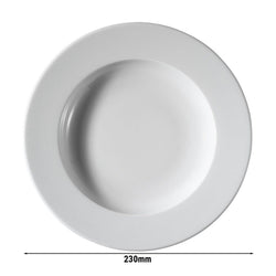 (12 sztuk) PERA biała - talerz głęboki - Ø 23 cm