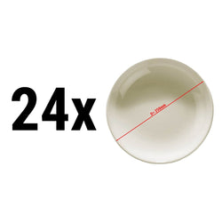 (24 szt.) TEOS - Talerz głęboki - Porcelana - Ø 250mm - Kremowy