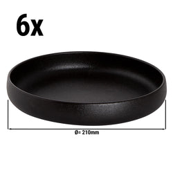 (6 sztuk) Talerz głęboki Maastricht - Ø 21 cm - czarny