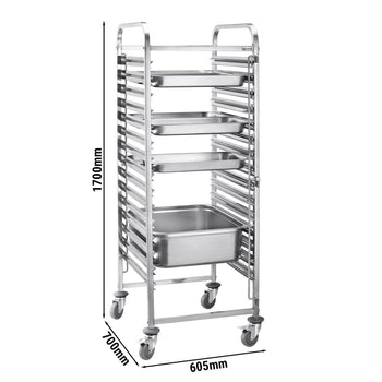 Wózek na tace – na 16 tac GN 2/1 - Prime Gastro