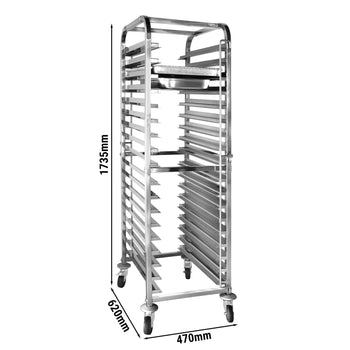 Wózek na tace – na 18 tac GN 1/1 i EN 600x400 - Prime Gastro