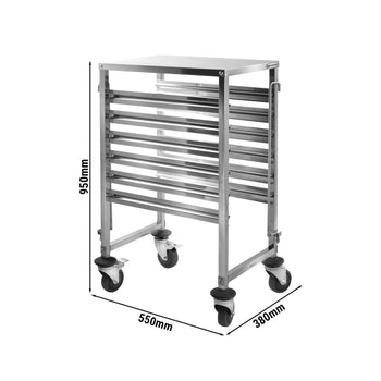 Wózek na tace - 6x GN 1/1 - Prime Gastro