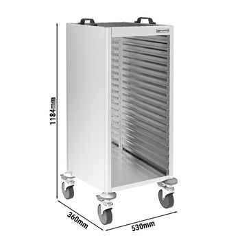 Wózek na tace – na 18 tac 420 x 280 mm - Prime Gastro