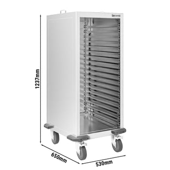 Wózek na tace – na 18 tac EN 600x400 - Prime Gastro