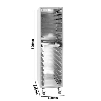 Wózek na tace – na 16 tac EN 600x400 - Prime Gastro