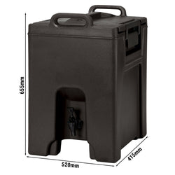 CAMBRO | Ultra Camtainer – izolowany pojemnik na napoje – 37,9 litra – czarny