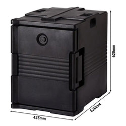 CAMBRO | ULTRA PAN CARRIER® - pojemnik termiczny 57 litrów - na 4 pojemniki GN 1/1 - czarny