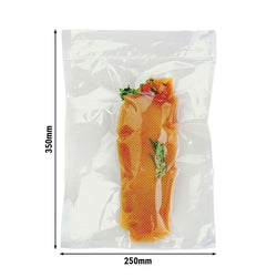 (1000 sztuk) Worki próżniowe – teksturowane – 250 x 350 mm – 100 µm