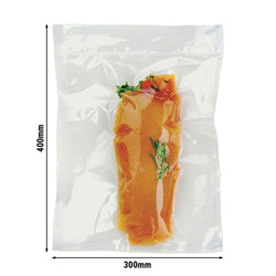 (800 sztuk) Worki próżniowe – teksturowane – 300 x 400 mm – 90 µm