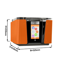 Smart Infuser - wielofunkcyjna pakowarka próżniowa do żywności - 4,8m³/h - z ekranem dotykowym i Wi‑Fi - Nablatowa - z trybem marynowania - Pomarańczowy