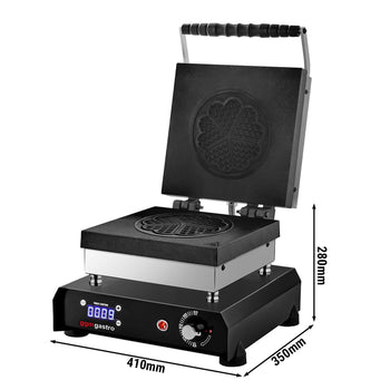 Gofrownica cyfrowa - 1,2 kW - Kształt: Serce - Prime Gastro