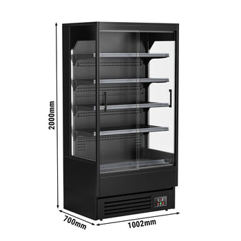 Szafa chłodnicza naścienna z drzwiami przesuwnymi - 1002 mm - 440 litrów - z oświetleniem LED i 4 półkami - Prime Gastro