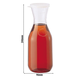 (12 szt.) CAMBRO | CAMLITER® - Karafka do napojów - 1 litr - włącznie z pokrywką