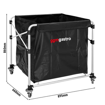 Wózek na pranie - składany - 300 litrów - rama aluminiowa - Prime Gastro