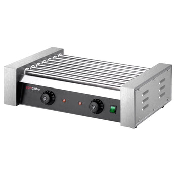 Stół do przygotowywania posiłków – 1210 mm – 4 szuflady – na 9 pojemników GN 1/6 – w zestawie grill do kiełbasek / grill do hot dogów i podgrzewacz