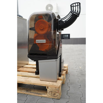 Elektryczna wyciskarka do pomarańczy - srebrna - Manualne podawanie owoców - z funkcją czyszczenia - Prime Gastro