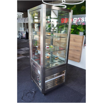 Gablota panoramiczna - 400 litrów - 670 mm - z oświetleniem LED i 4 półkami - Prime Gastro