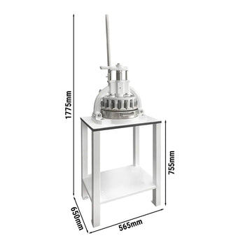 Manualna dzielarka do ciasta - pojemność: 3 kg - włącznie z ramą podstawy - Prime Gastro