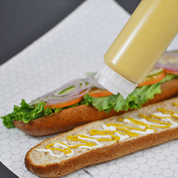 (12 szt.) Butelka do wyciskania ze średnią membraną - 355 ml - Prime Gastro