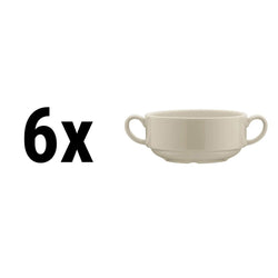 (6 szt.) SEMPRE Miska do zupy - Ø110mm - 320ml - Kremowy