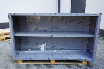 Szafka ścienna PREMIUM ze stali nierdzewnej - 1400x400 mm - bez drzwi przesuwnych - 800 mm wysokości - Prime Gastro