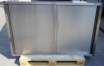 Szafka ścienna PREMIUM ze stali nierdzewnej - 1600x400 mm - z drzwiami przesuwnymi - 1000 mm wysokości - Prime Gastro