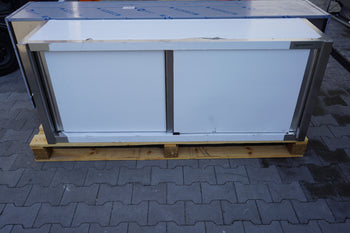 Szafka ścienna PREMIUM ze stali nierdzewnej - 1600x400 mm - z drzwiami przesuwnymi - 650 mm wysokości - Prime Gastro