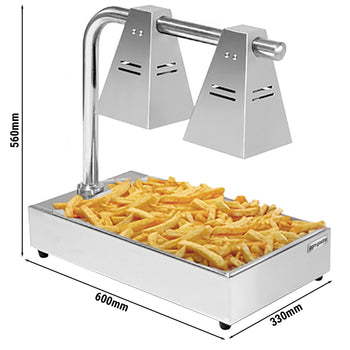 Podgrzewacz do żywności PREMIUM - GN 1/1 - z 2 lampami grzewczymi - Prime Gastro