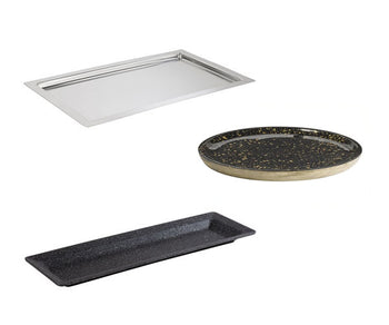 Tace do serwowania - metalowe i drewniane