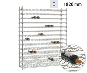 Weinregale - verchromt