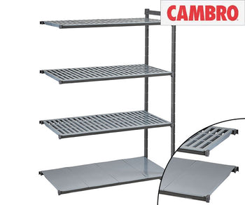 Regały nadstawne - 610 mm - rowkowane i zamknięte