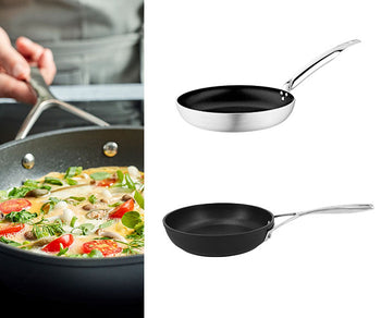 Patelnie wykonane z aluminium - powłoka teflonowa