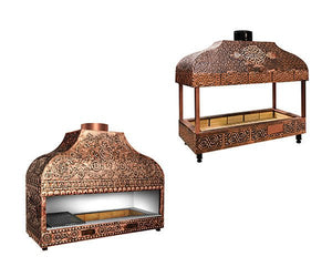 Miedziane grille na węgiel drzewny	