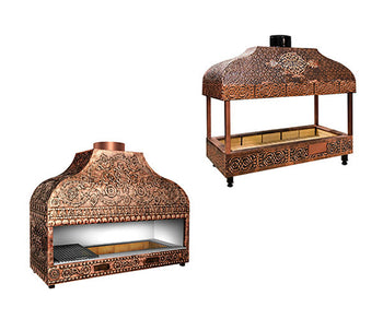 Miedziane grille na węgiel drzewny	