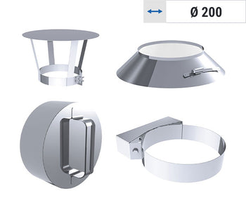 Ø wewnętrzna 200 - akcesoria dwuścienne	