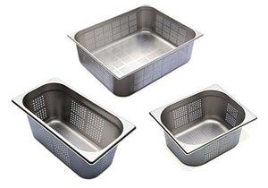 Pojemniki GN - perforowana stal nierdzewna