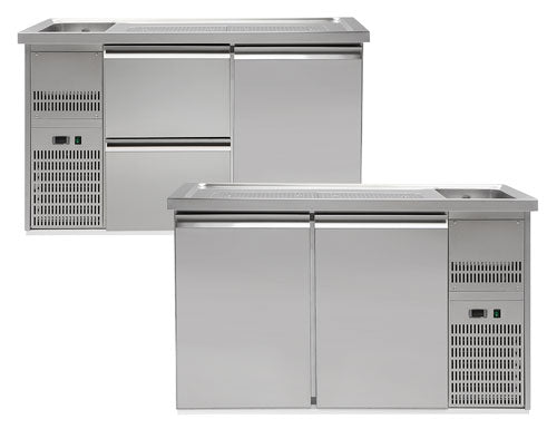 Barowe stoły chłodnicze - 1550 mm