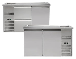 Barowe stoły chłodnicze - 1550 mm