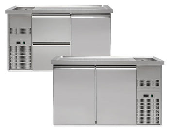 Barowe stoły chłodnicze - 1550 mm