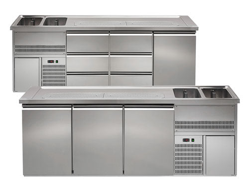 Barowe stoły chłodnicze - 2500 mm