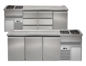 Barowe stoły chłodnicze - 2500 mm