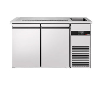 Barowe stoły chłodnicze - 1550 mm