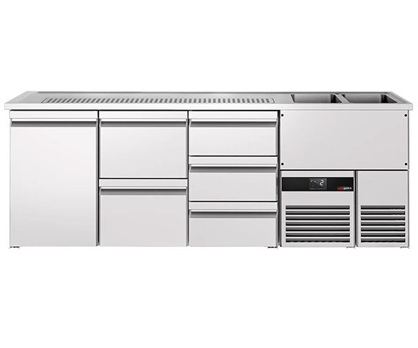 Barowe stoły chłodnicze - 2500 mm