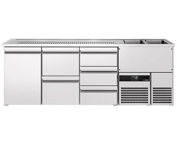 Barowe stoły chłodnicze - 2500 mm