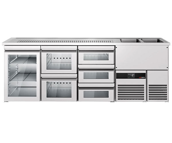 Barowe stoły chłodnicze - 2500 mm	