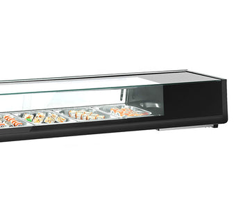 Witryny nadstawne do sushi 