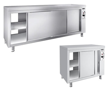 Szafy grzewcze o głębokości 700 - z drzwiami po obu stronach